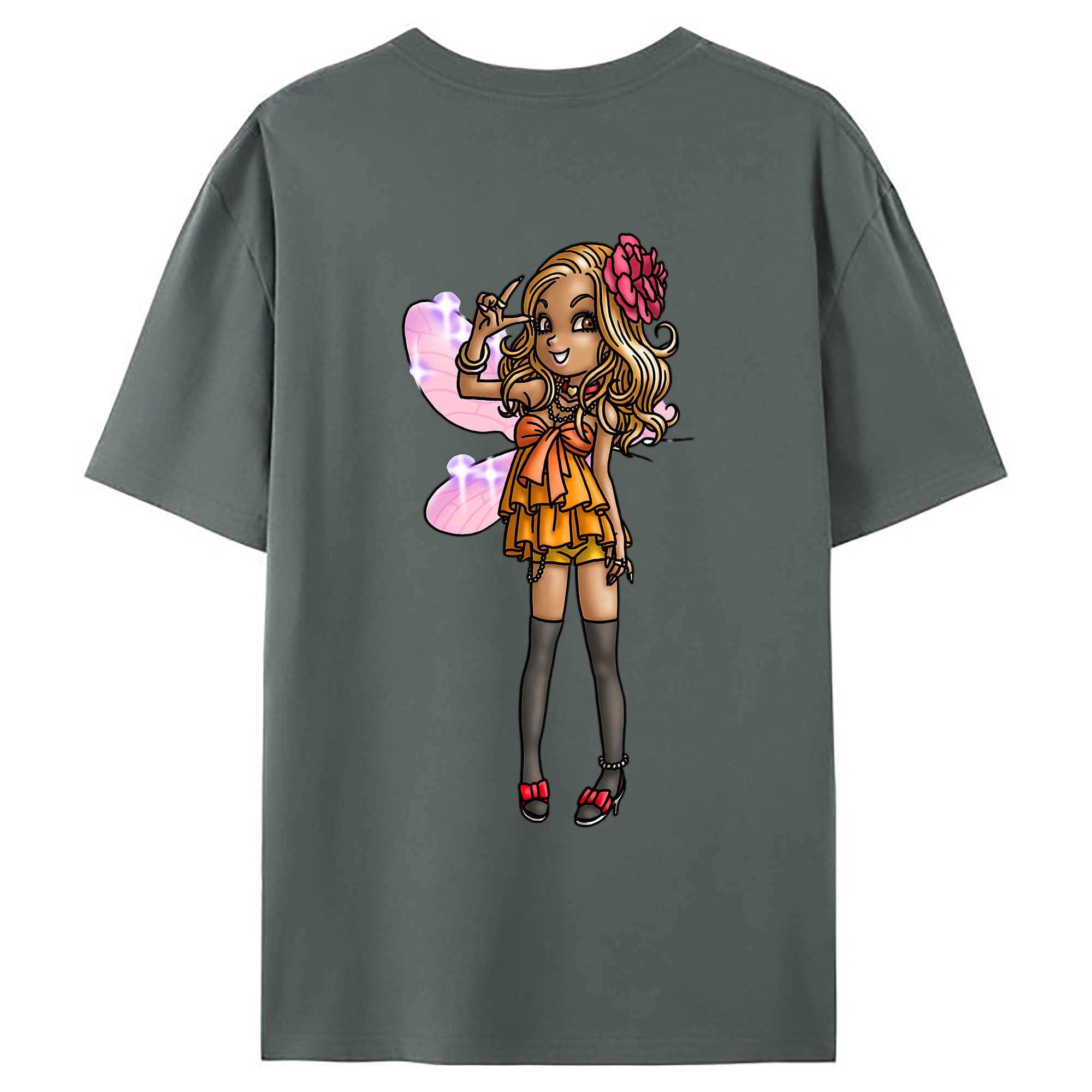 （画像用） ドラゴンクエスト Doragon Kuesuto Dragon Quest 綿100％ メンズ半袖Tシャツ（バックプリント） 通気性